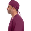 image:imageCherokee Men and Women Scrub Cap with Adjustable Elastic TieBack Lightweight Breathable NoSlip Unisex Surgical Cap  2506Wine  3 Pack