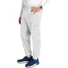 image:imageCherokee Mens Jogger Modern fit midRise Pullon Bottoms with 6 Pockets and Elastic Waistband WW251White