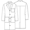 image:imageCherokee Project White Lab Coat For Men 38 3 Pockets Button FrontWhite