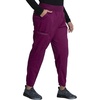 image:imageCherokee Revolution Scrub Pants for Women Jogger with Elastic WaistWine