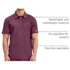 image:imageCherokee Revolution Scrubs for Men Polo Nursing Scrub Top Chest PocketWine