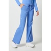 image:imageCherokee Scrub Pants for Women Mid Rise Flare Leg Drawstring Cargo Medical Uniform 4 Pocket Durable Easy Care Stretch  4044Ciel