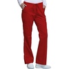image:imageCherokee Scrub Pants for Women Mid Rise Flare Leg Drawstring Cargo Medical Uniform 4 Pocket Durable Easy Care Stretch  4044Red