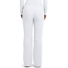 image:imageCherokee Scrub Pants for Women Mid Rise Flare Leg Drawstring Cargo Medical Uniform 4 Pocket Durable Easy Care Stretch  4044White