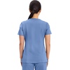 image:imageCherokee Scrubs Top for Women Mock Wrap with 3 Pockets Soft 2Way Stretch amp Durable Fabric  WW610Ciel