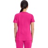 image:imageCherokee Scrubs Top for Women Mock Wrap with 3 Pockets Soft 2Way Stretch amp Durable Fabric  WW610Electric Pink