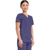image:imageCherokee Scrubs Top for Women Mock Wrap with 3 Pockets Soft 2Way Stretch amp Durable Fabric  WW610Grape