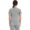 image:imageCherokee Scrubs Top for Women Mock Wrap with 3 Pockets Soft 2Way Stretch amp Durable Fabric  WW610Grey