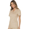 image:imageCherokee Scrubs Top for Women Mock Wrap with 3 Pockets Soft 2Way Stretch amp Durable Fabric  WW610Khaki