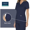 image:imageCherokee Scrubs Top for Women Mock Wrap with 3 Pockets Soft 2Way Stretch amp Durable Fabric  WW610Navy