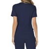 image:imageCherokee Scrubs Top for Women Mock Wrap with 3 Pockets Soft 2Way Stretch amp Durable Fabric  WW610Navy