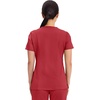 image:imageCherokee Scrubs Top for Women Mock Wrap with 3 Pockets Soft 2Way Stretch amp Durable Fabric  WW610Red