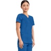 image:imageCherokee Scrubs Top for Women Mock Wrap with 3 Pockets Soft 2Way Stretch amp Durable Fabric  WW610Royal
