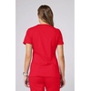 image:imageCherokee Scrubs Top for Women Mock Wrap with 3 Pockets Soft 2Way Stretch amp Durable Fabric  WW610Sweet Paprika