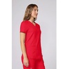image:imageCherokee Scrubs Top for Women Mock Wrap with 3 Pockets Soft 2Way Stretch amp Durable Fabric  WW610Sweet Paprika