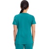 image:imageCherokee Scrubs Top for Women Mock Wrap with 3 Pockets Soft 2Way Stretch amp Durable Fabric  WW610Teal Blue