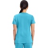 image:imageCherokee Scrubs Top for Women Mock Wrap with 3 Pockets Soft 2Way Stretch amp Durable Fabric  WW610Turquoise