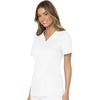 image:imageCherokee Scrubs Top for Women Mock Wrap with 3 Pockets Soft 2Way Stretch amp Durable Fabric  WW610White