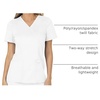 image:imageCherokee Scrubs Top for Women Mock Wrap with 3 Pockets Soft 2Way Stretch amp Durable Fabric  WW610White