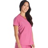 image:imageCherokee Scrubs for Women VNeck Top  Tuckable Contemporary Fit Top Stretch Knit MoistureWicking Shirttail Hem  CK819Blush Berry