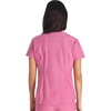 image:imageCherokee Scrubs for Women VNeck Top  Tuckable Contemporary Fit Top Stretch Knit MoistureWicking Shirttail Hem  CK819Blush Berry
