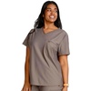 image:imageCherokee Scrubs for Women VNeck Top  Tuckable Contemporary Fit Top Stretch Knit MoistureWicking Shirttail Hem  CK819Iron