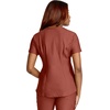 image:imageCherokee Scrubs for Women VNeck Top  Tuckable Contemporary Fit Top Stretch Knit MoistureWicking Shirttail Hem  CK819Masala