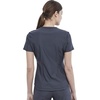 image:imageCherokee Scrubs for Women VNeck Top  Tuckable Contemporary Fit Top Stretch Knit MoistureWicking Shirttail Hem  CK819Pewter
