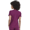 image:imageCherokee Scrubs for Women VNeck Top  Tuckable Contemporary Fit Top Stretch Knit MoistureWicking Shirttail Hem  CK819Wine