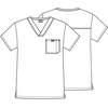 image:imageCherokee VNeck Mens Scrub Top with Chest Pocket Durable Fade Resistant and Easy CareCeil
