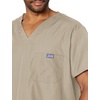 image:imageCherokee VNeck Mens Scrub Top with Chest Pocket Durable Fade Resistant and Easy CareKhaki