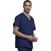 image:imageCherokee VNeck Mens Scrub Top with Chest Pocket Durable Fade Resistant and Easy CareNavy