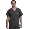 image:imageCherokee VNeck Mens Scrub Top with Chest Pocket Durable Fade Resistant and Easy CarePewter