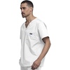 image:imageCherokee VNeck Mens Scrub Top with Chest Pocket Durable Fade Resistant and Easy CareWhite