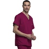 image:imageCherokee VNeck Mens Scrub Top with Chest Pocket Durable Fade Resistant and Easy CareWine