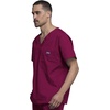 image:imageCherokee VNeck Mens Scrub Top with Chest Pocket Durable Fade Resistant and Easy CareWine