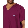 image:imageCherokee VNeck Mens Scrub Top with Chest Pocket Durable Fade Resistant and Easy CareWine
