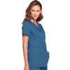 image:imageCherokee WW Originals Womens VNeck Scrub Top Nurse Shirt with 3 PocketsCaribbean Blue