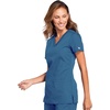 image:imageCherokee WW Originals Womens VNeck Scrub Top Nurse Shirt with 3 PocketsCaribbean Blue