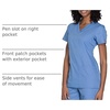 image:imageCherokee WW Originals Womens VNeck Scrub Top Nurse Shirt with 3 PocketsCiel