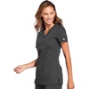 image:imageCherokee WW Originals Womens VNeck Scrub Top Nurse Shirt with 3 PocketsPewter
