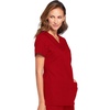 image:imageCherokee WW Originals Womens VNeck Scrub Top Nurse Shirt with 3 PocketsRed