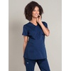 image:imageCherokee WW Professionals Maternity Scrub Top Mock Wrap 3 PocketsNavy