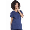 image:imageCherokee WW Professionals Maternity Scrub Top Mock Wrap 3 PocketsNavy