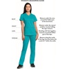image:imageCherokee WW Professionals Maternity Scrub Top Mock Wrap 3 PocketsWine