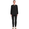 image:imageCherokee WW Professionals Scrub Jacket for Women Snap FrontBlack