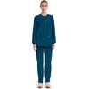 image:imageCherokee WW Professionals Scrub Jacket for Women Snap FrontCaribbean Blue