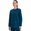 image:imageCherokee WW Professionals Scrub Jacket for Women Snap FrontCaribbean Blue