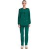 image:imageCherokee WW Professionals Scrub Jacket for Women Snap FrontHunter Green
