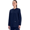 image:imageCherokee WW Professionals Scrub Jacket for Women Snap FrontNavy